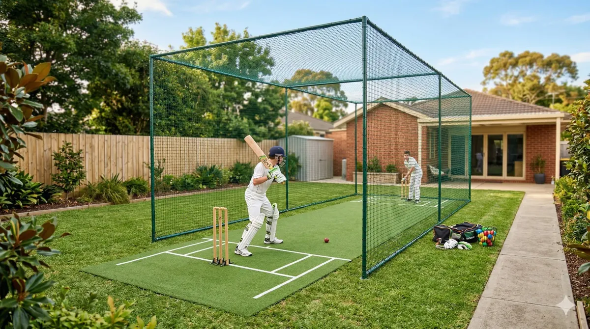 How to Set Up a Backyard Cricket Practice Area
